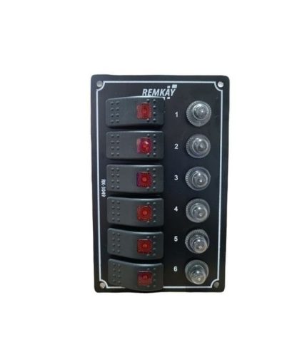 Switch Panel 6lı Otomatik Sigortalı Su Geçirmez